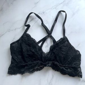 Lilyful l black Lacey bralette size Medium
